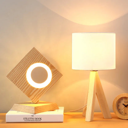 Houten elegantie | Scandinavische tafellamp voor stijlvol wonen