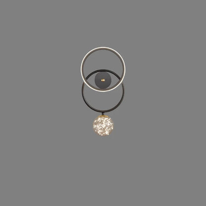 GlowVogue – Moderne LED Wandlamp in Goud met Glazen Bol