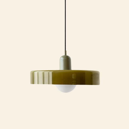 Macaron-  hanglamp met gekleurd glas en modern design