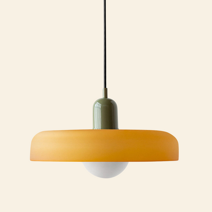 Macaron-  hanglamp met gekleurd glas en modern design