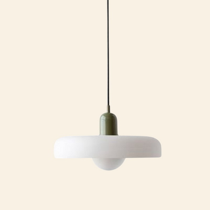 Macaron-  hanglamp met gekleurd glas en modern design