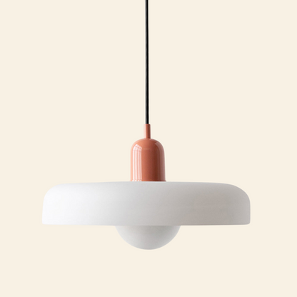Macaron-  hanglamp met gekleurd glas en modern design