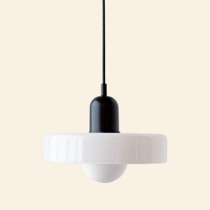 Macaron-  hanglamp met gekleurd glas en modern design