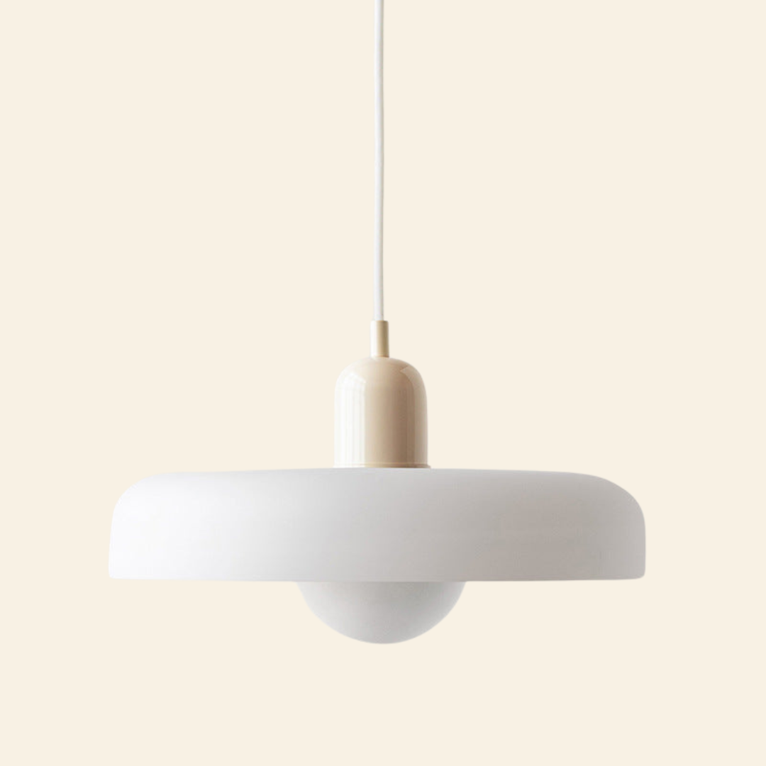 Macaron-  hanglamp met gekleurd glas en modern design