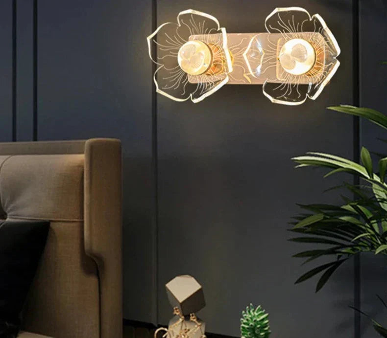 NovaBloom – Bloemvormige LED Wandlamp voor Slaapkamer & Woonkamer