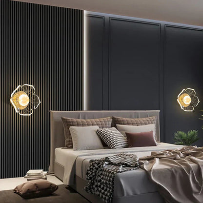 NovaBloom – Bloemvormige LED Wandlamp voor Slaapkamer & Woonkamer