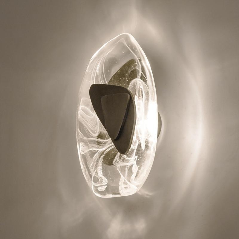 AuraGlass | Moderne kunst glazen wandlamp