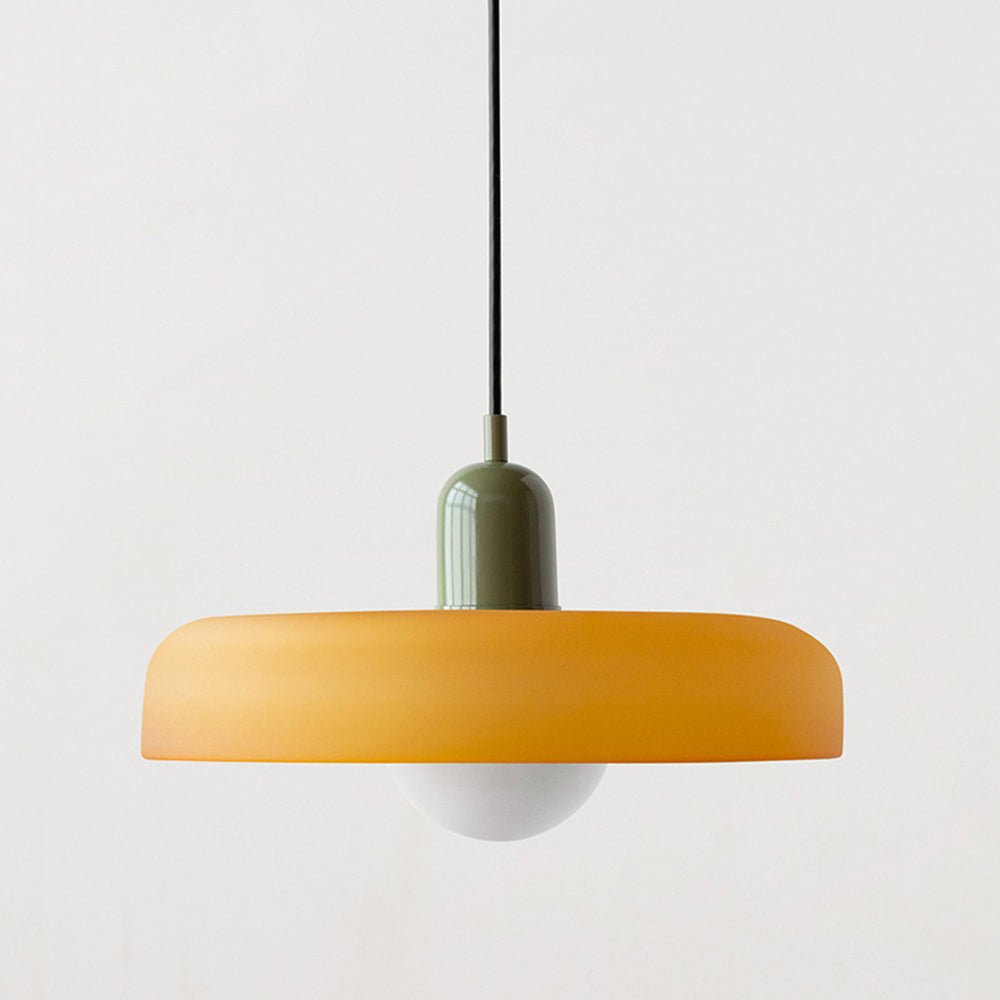 ColorLume | Geometrische Bauhaus Plafondlamp – Glazen Designlamp met Kleurrijke Accenten