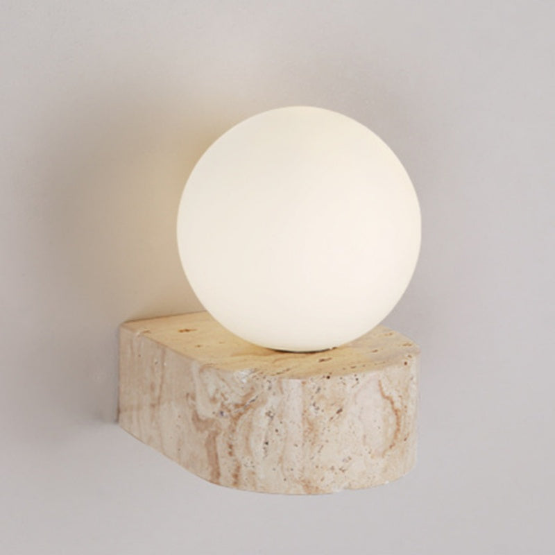 LunaStone | Marmer globe wandlamp