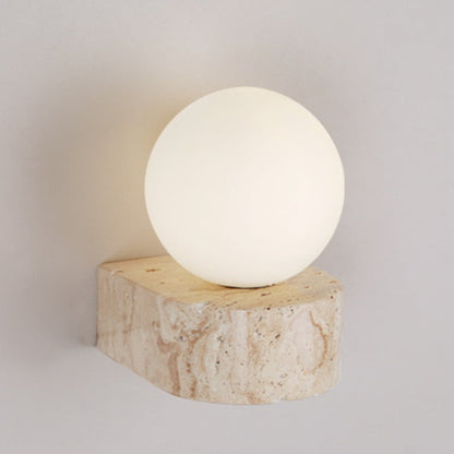 LunaStone | Marmer globe wandlamp