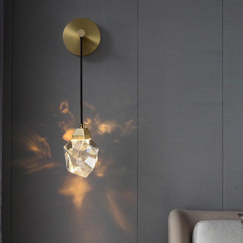 DiamondGleam | Prachtige kristallen LED wandlamp