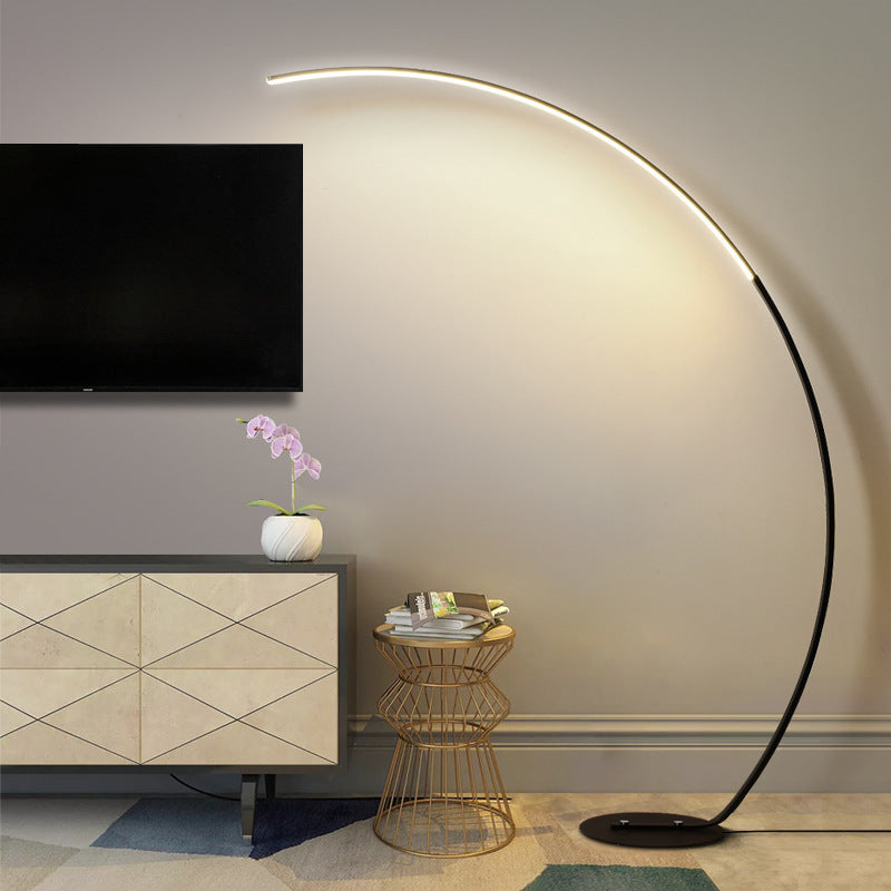 Ardorus grote gebogen vloerlamp