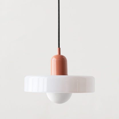 ColorLume | Geometrische Bauhaus Plafondlamp – Glazen Designlamp met Kleurrijke Accenten