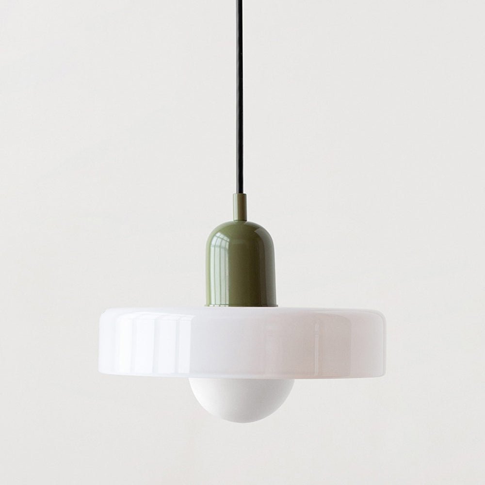 ColorLume | Geometrische Bauhaus Plafondlamp – Glazen Designlamp met Kleurrijke Accenten