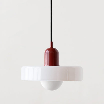 ColorLume | Geometrische Bauhaus Plafondlamp – Glazen Designlamp met Kleurrijke Accenten