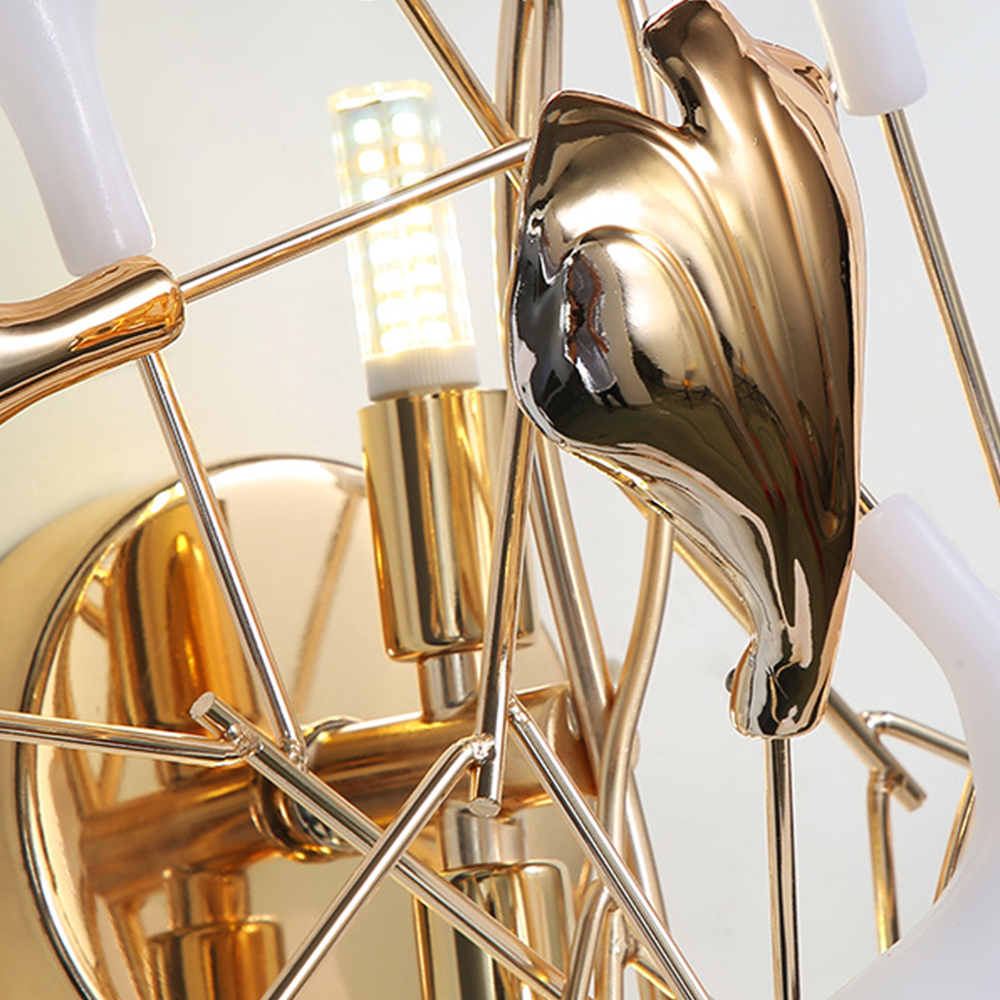 FloralGlow | Elegante gebloemde wandlamp
