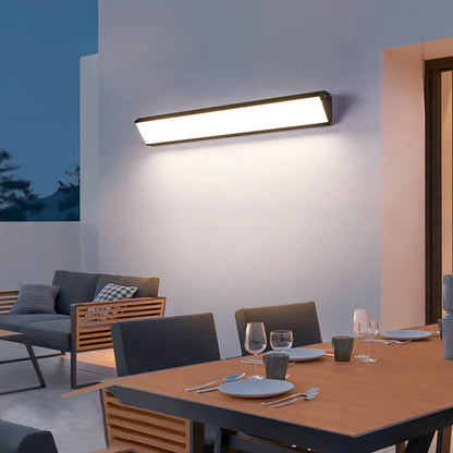 RecLight LED Buitenwandlamp | Waterdichte IP65 Wandlamp van Aluminium & Glas, Energiezuinig voor Tuin, Balkon & Patio