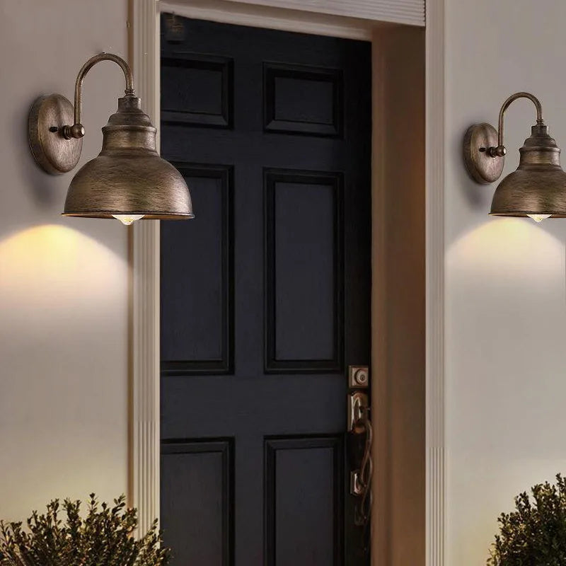 RetroStrahl Vintage Wandlamp Buiten | Waterdichte Retro LED Wandlamp voor Tuin, Terras & Balkon