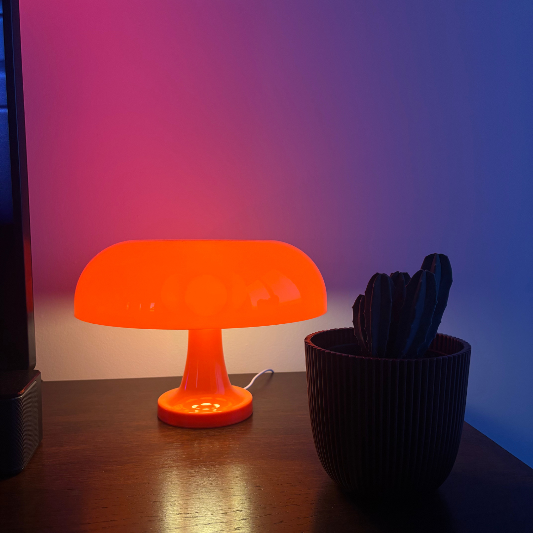Retro Mushroom Tafellamp | Oranje