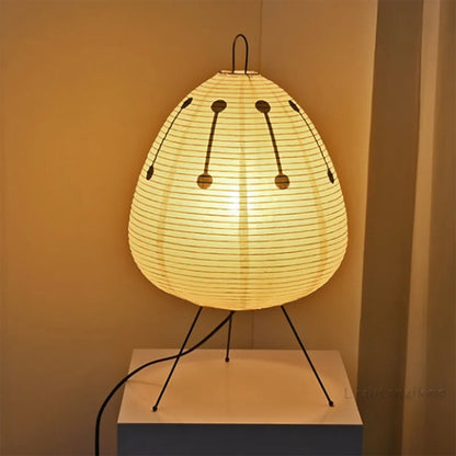 Rijstlamp - Stijlvolle Japanse vloerlamp van rijstpapier voor een uitnodigende sfeer