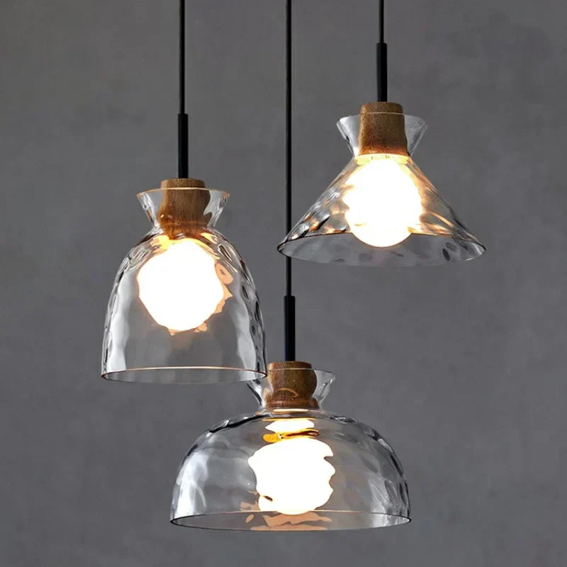 Luma - Hanglamp in gegolfd glas