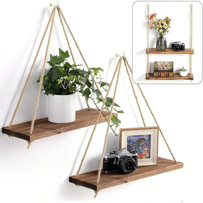 Wandplank - Hout voor planten en foto's
