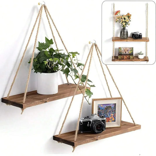 Wandplank - Hout voor planten en foto's