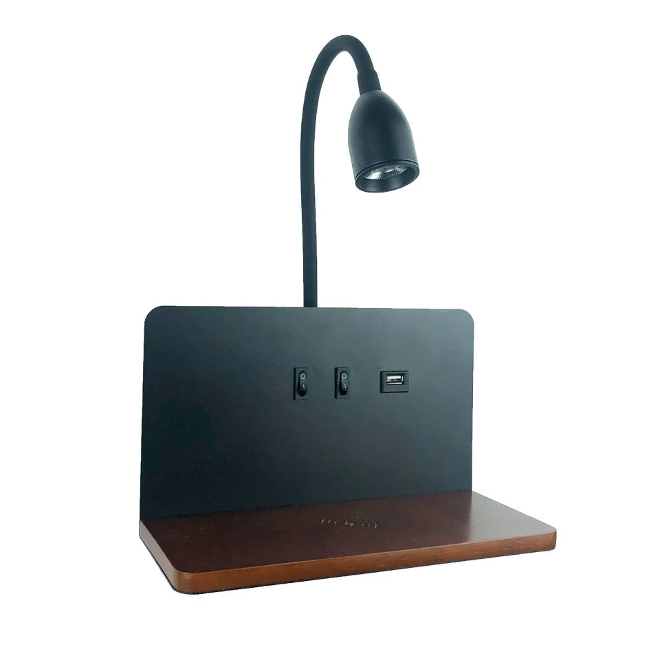 LumiCharge – Stijlvolle Wandlamp met Draadloos Opladen