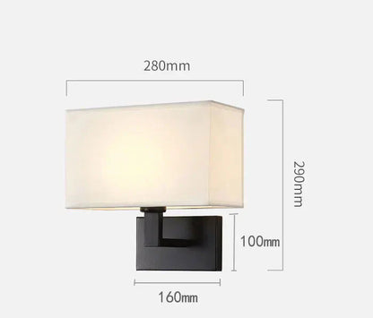 Moderne Wandlamp met Stoffen Kap