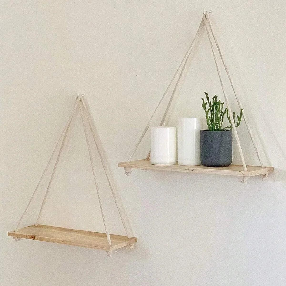 Wandplank - Hout voor planten en foto's