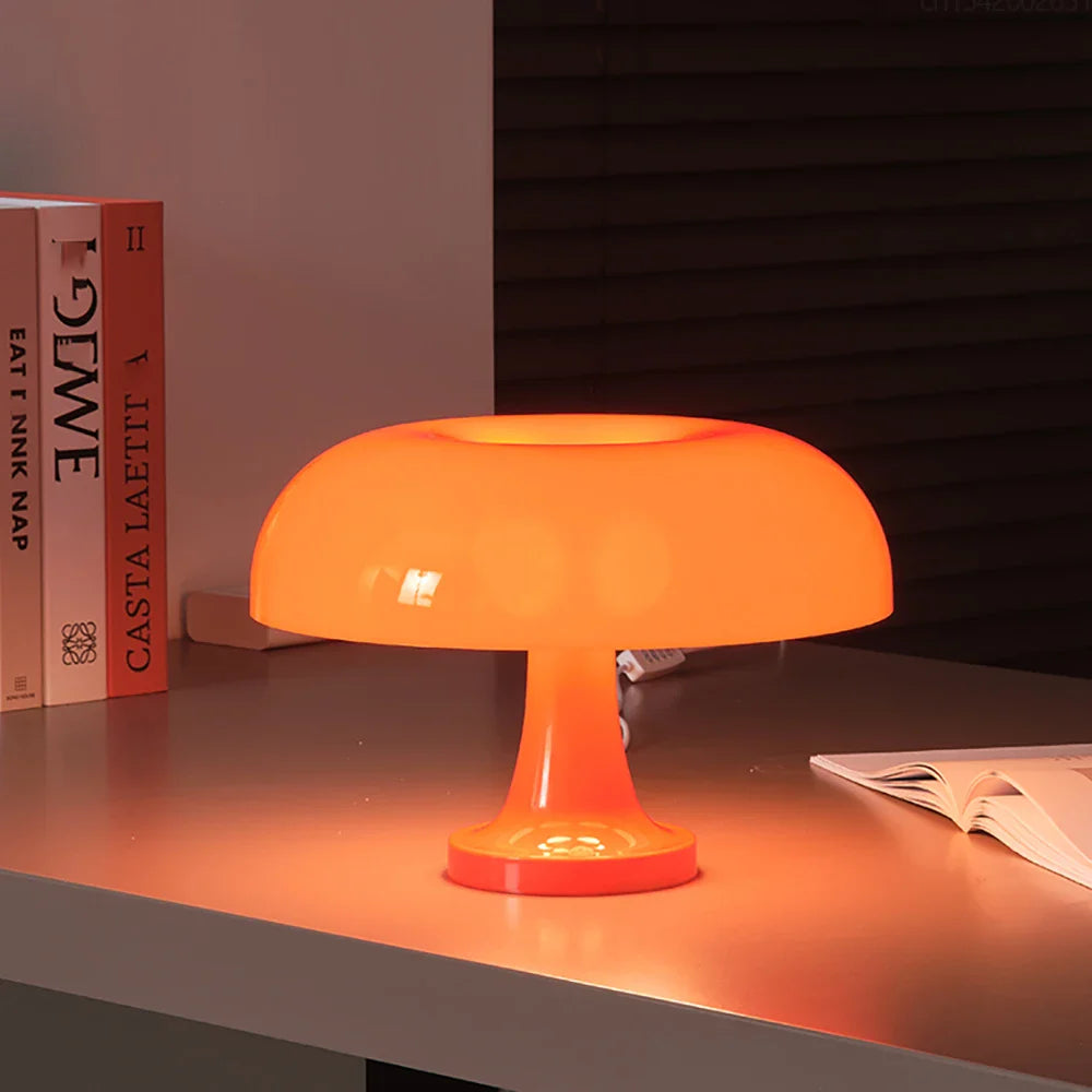 Retro Mushroom Tafellamp | Oranje