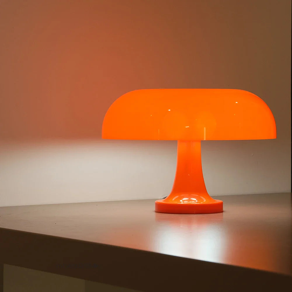 Retro Mushroom Tafellamp | Oranje