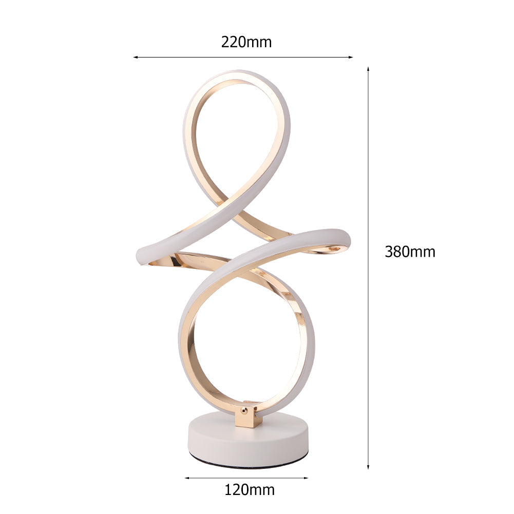 Nuvira | Moderne Spiraal LED Tafellamp Infinity