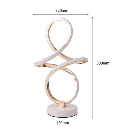 Nuvira | Moderne Spiraal LED Tafellamp Infinity