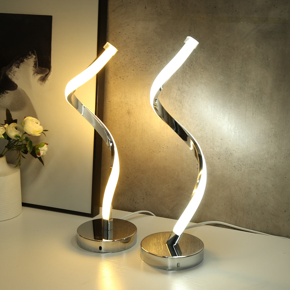 Zyphos | LED verlichting tafellamp spiraalvorm