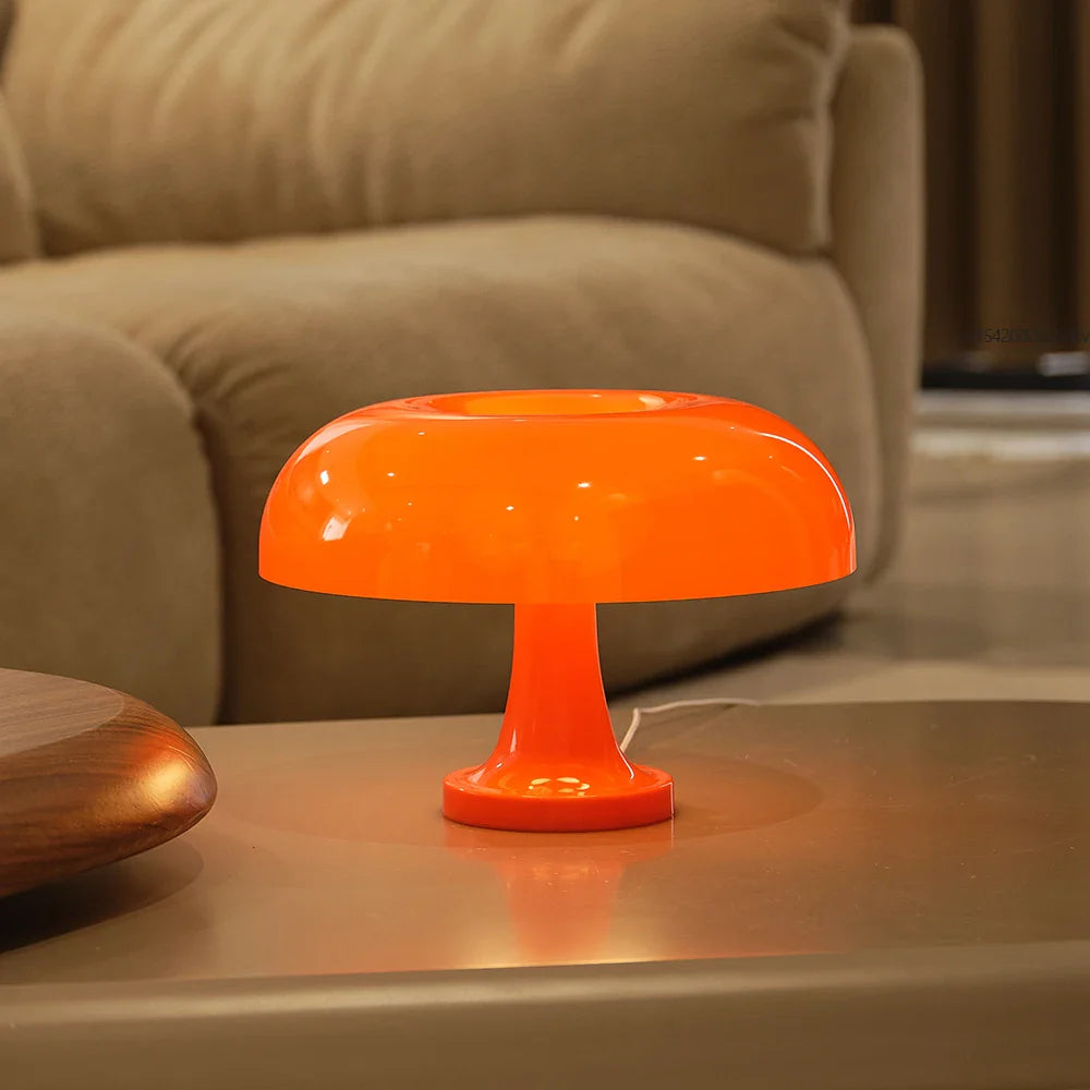 Retro Mushroom Tafellamp | Oranje