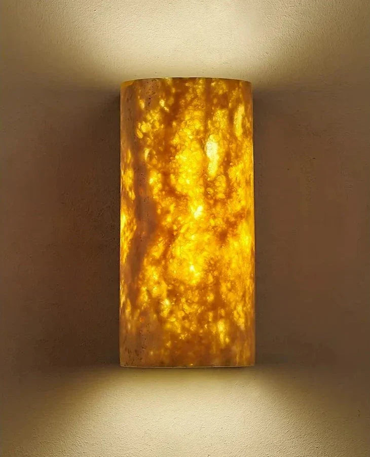 Soma | Travertin Minimalistische Buiten Wandlamp