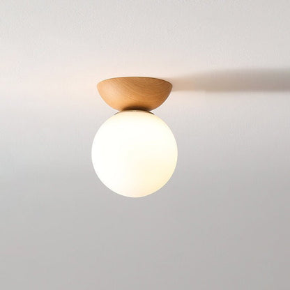 Hikari Plafondlamp – Minimalistische LED Lamp met Houten Frame