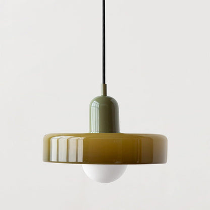 ColorLume | Geometrische Bauhaus Plafondlamp – Glazen Designlamp met Kleurrijke Accenten