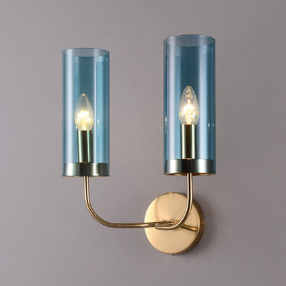 GoldMist | Cilinder glazen wandlamp