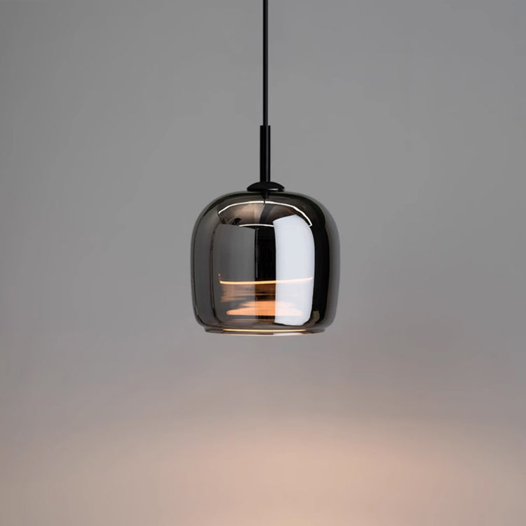 NORULA Glazen Hanglamp – Scandinavisch Design met Zwarte Afwerking & E27 Fitting