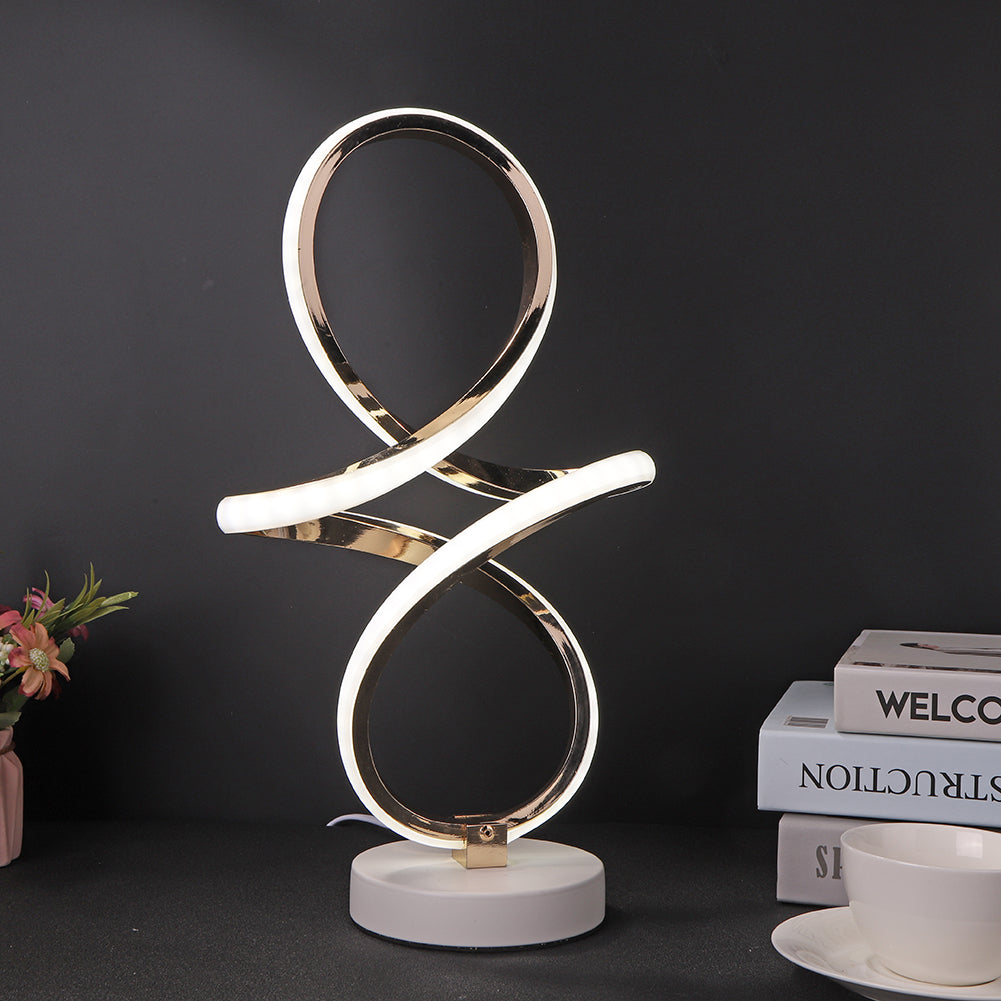 Nuvira | Moderne Spiraal LED Tafellamp Infinity