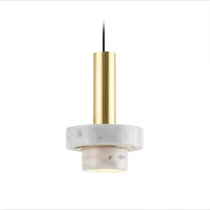 LAVÉRO Hanglamp – Luxe Koper & Vulkanisch Steen – Geometrisch Design met Warm LED Licht