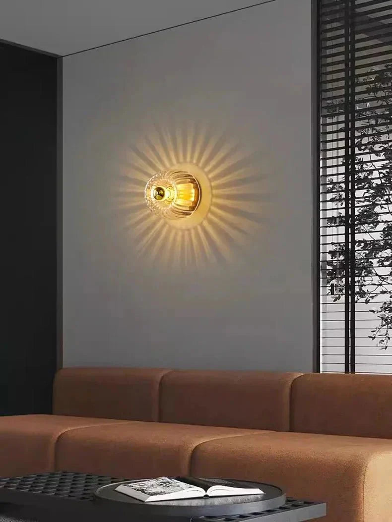 Nordhaus | Minimalistische Scandinavische Wandlamp – Glas & Metaal | Moderne Sfeerverlichting