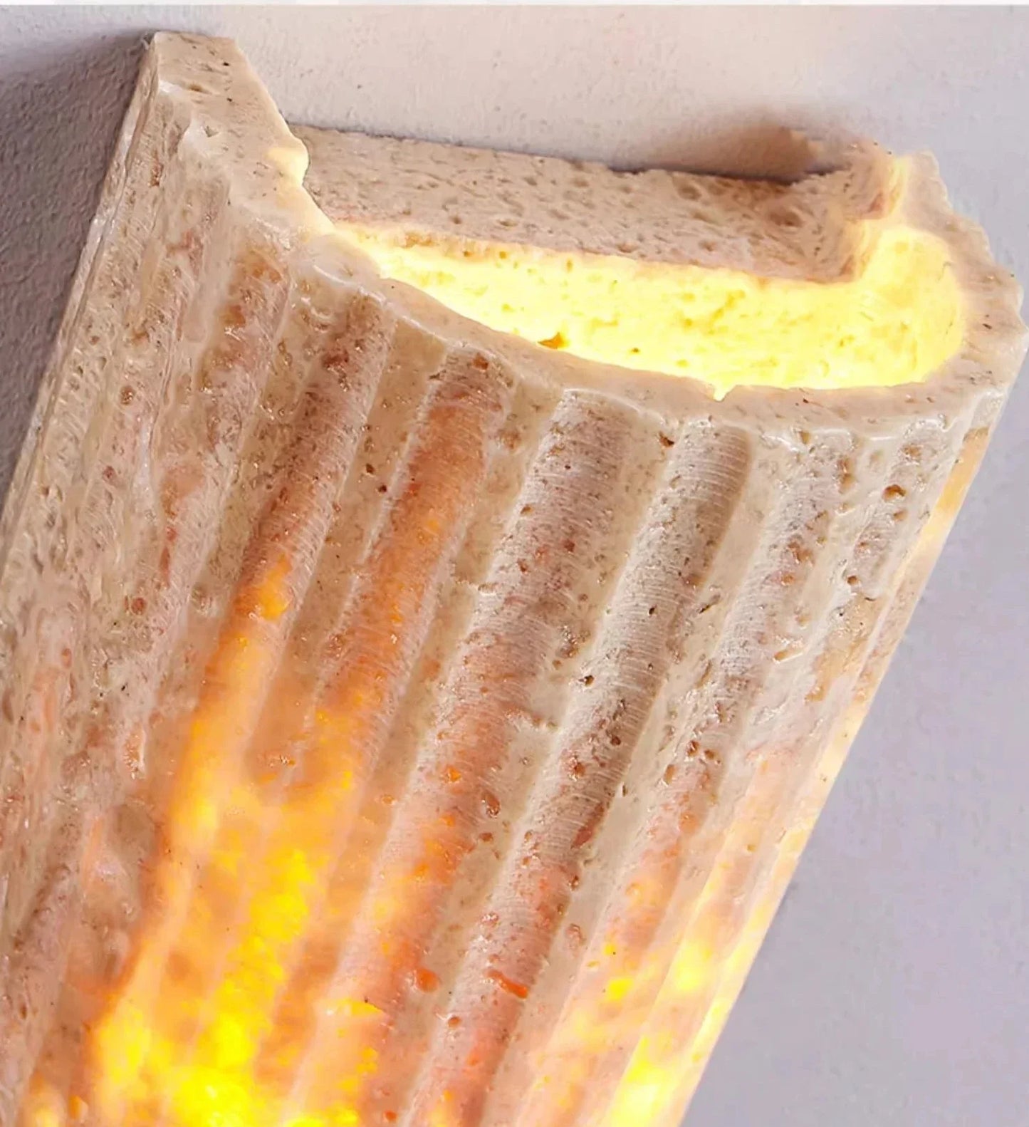 Soma | Travertin Minimalistische Buiten Wandlamp