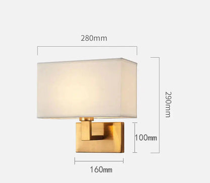 Moderne Wandlamp met Stoffen Kap