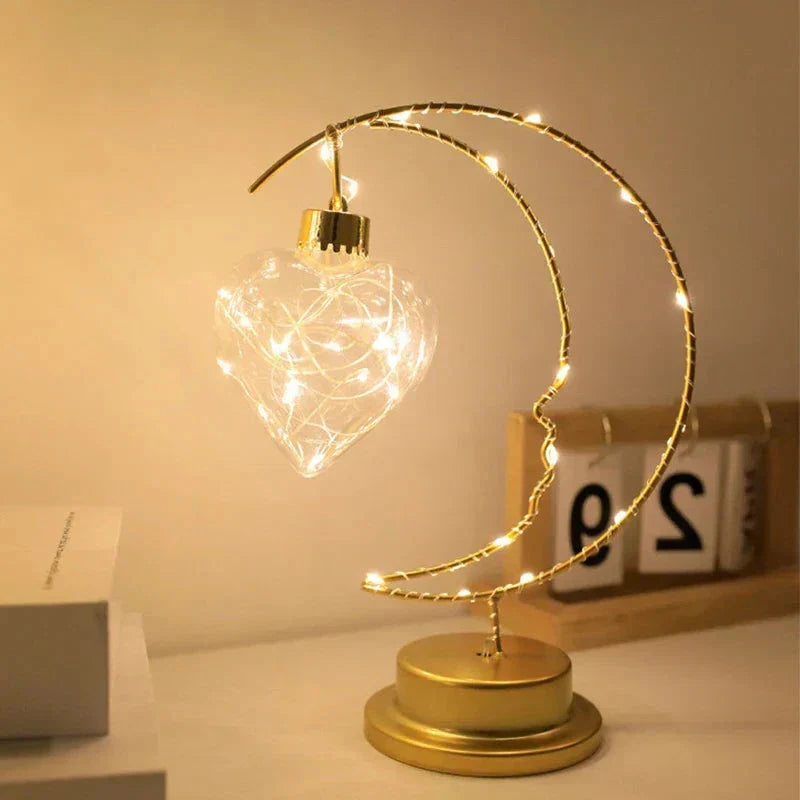 Elegante LED Nachtlamp | Dimbare Bedlamp met Warm Licht & USB/Batterij Voeding – Luxe Slaapkamer Verlichting
