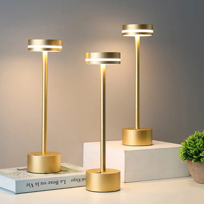 LuxeGlow | Design tafellamp | Draadloos oplaadbaar  Creëer sfeer met één aanraking