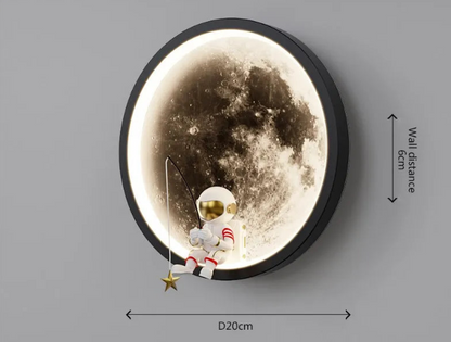 LunarCatch | Stralende maan wandlamp