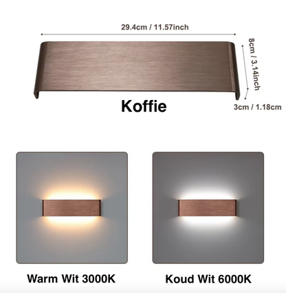 Lumea DualGlow Wandlamp – Stijlvolle LED-verlichting voor een Moderne Look